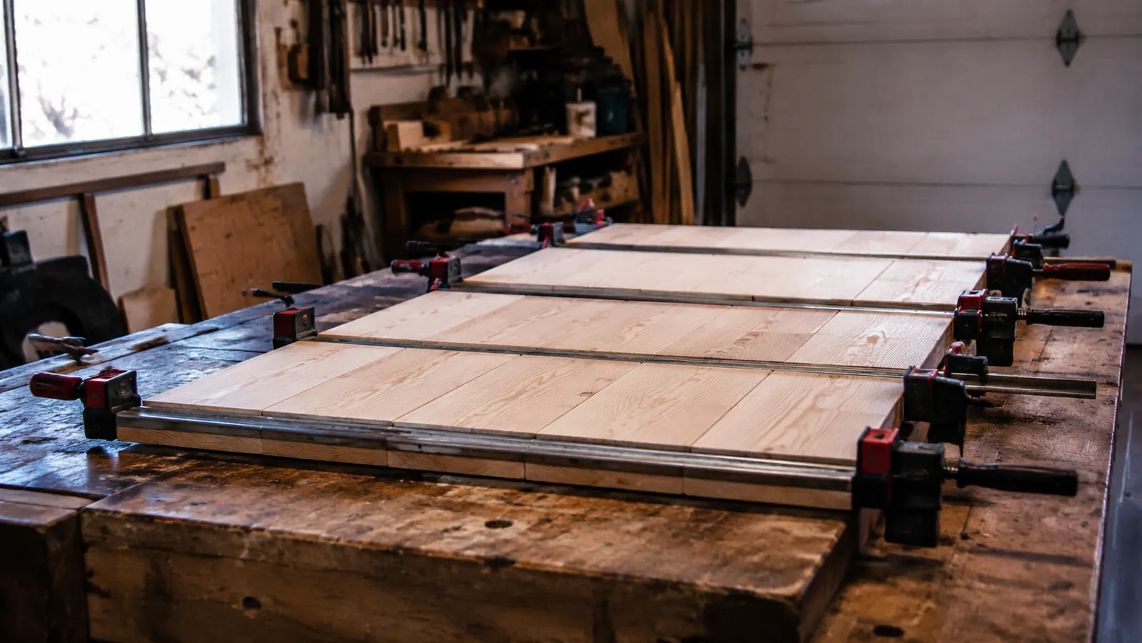 How to Glue Up a Panel with Bar Clamps and Get Flat, Tight Joints